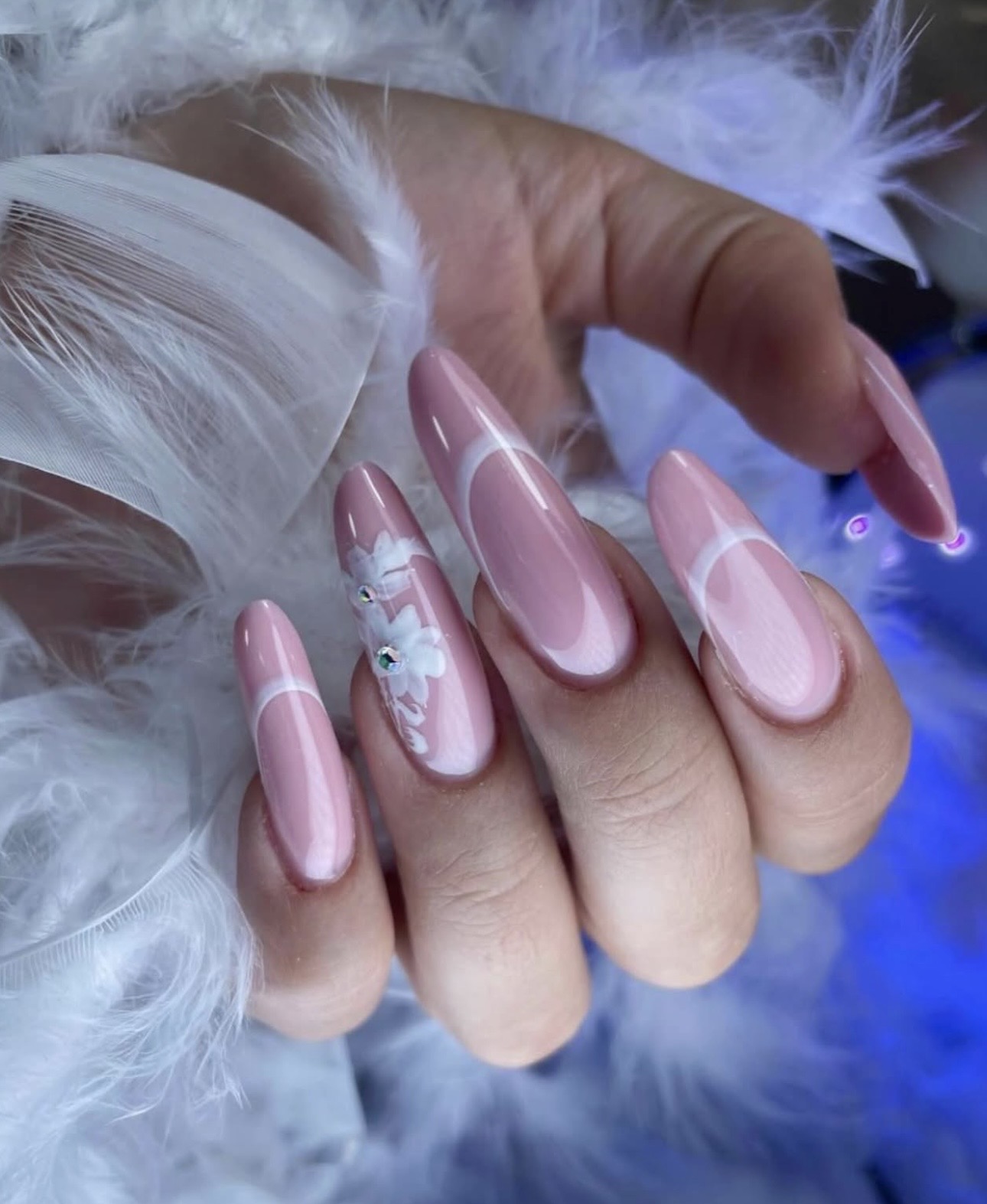 Nail work — lifting-free result